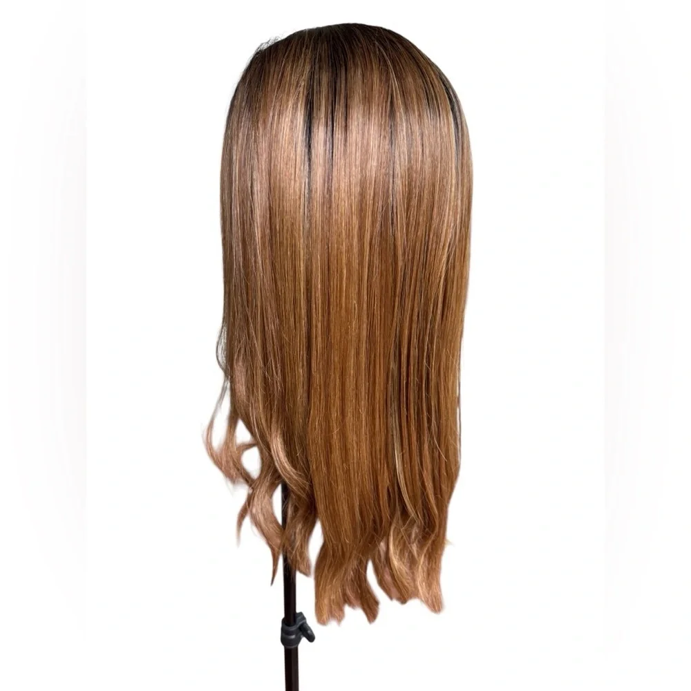 Sensationnel Cloud9 Swiss Lace Wig Brown Highlight Human Blend